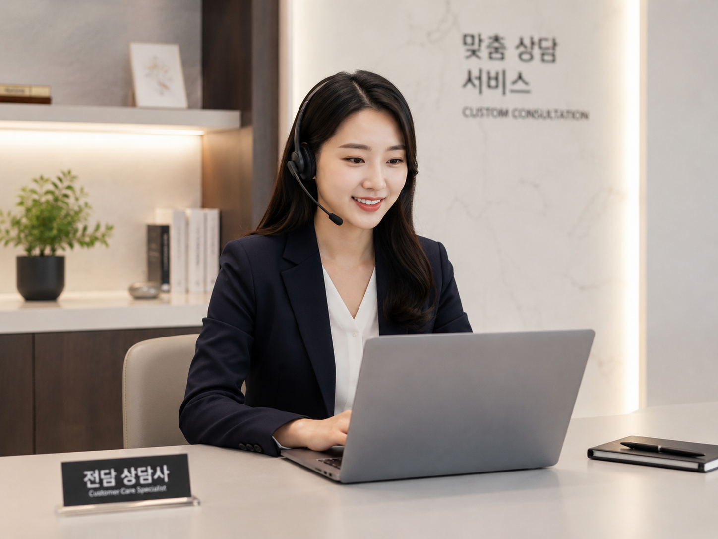 키움기프트 상담원이 카드깡 최종 상담 기준을 안내하는 장면